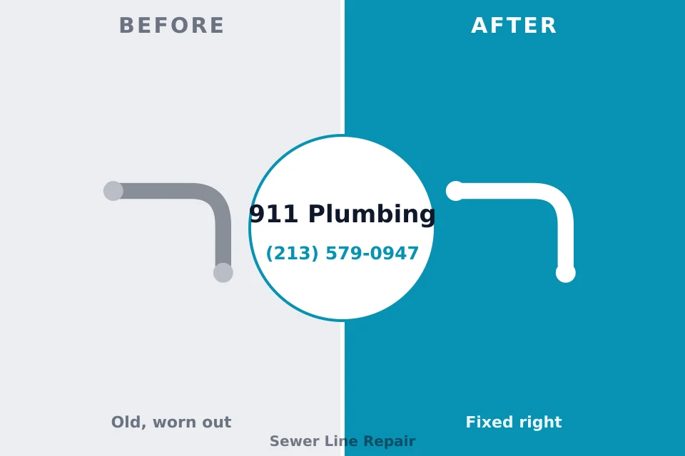 Before and after: plumbing company Shrewsbury, NJ